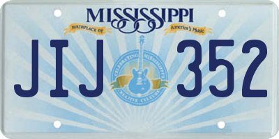MS license plate JIJ352