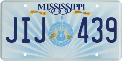MS license plate JIJ439
