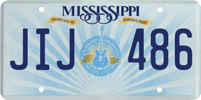 MS license plate JIJ486