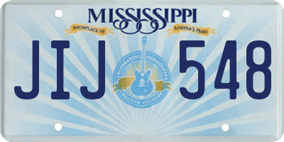 MS license plate JIJ548