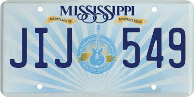 MS license plate JIJ549