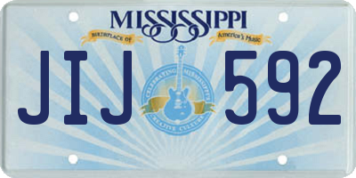 MS license plate JIJ592