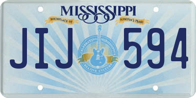 MS license plate JIJ594
