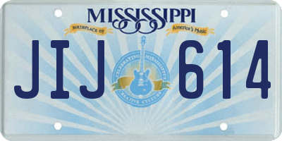 MS license plate JIJ614