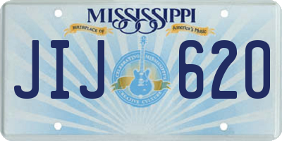 MS license plate JIJ620