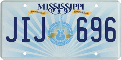MS license plate JIJ696