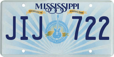 MS license plate JIJ722