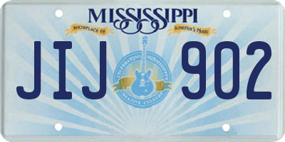 MS license plate JIJ902