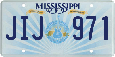 MS license plate JIJ971