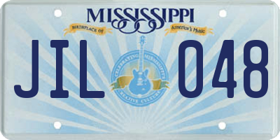 MS license plate JIL048