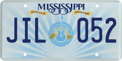MS license plate JIL052