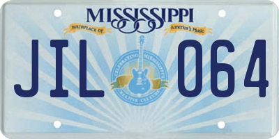 MS license plate JIL064