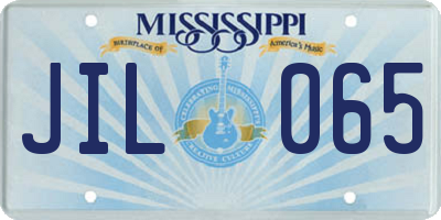MS license plate JIL065