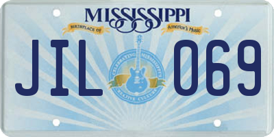 MS license plate JIL069