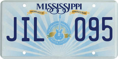 MS license plate JIL095