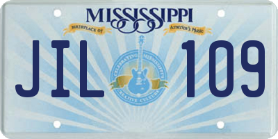 MS license plate JIL109