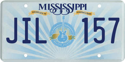 MS license plate JIL157