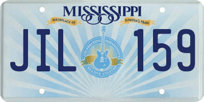 MS license plate JIL159