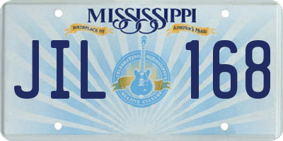 MS license plate JIL168