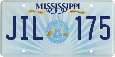 MS license plate JIL175