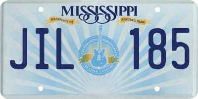 MS license plate JIL185