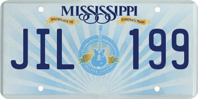 MS license plate JIL199