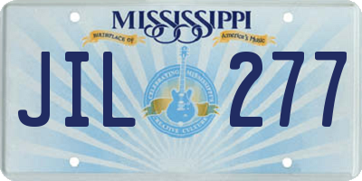 MS license plate JIL277