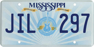 MS license plate JIL297
