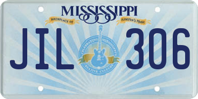 MS license plate JIL306