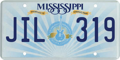 MS license plate JIL319