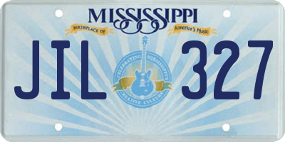 MS license plate JIL327