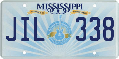 MS license plate JIL338