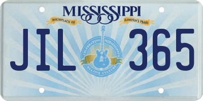MS license plate JIL365