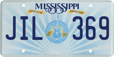 MS license plate JIL369