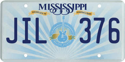 MS license plate JIL376