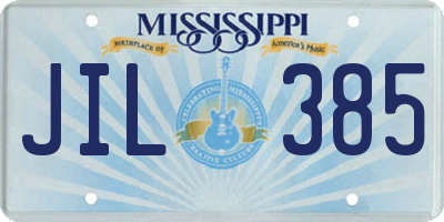 MS license plate JIL385