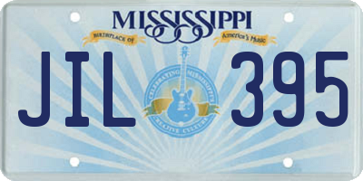 MS license plate JIL395