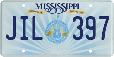 MS license plate JIL397