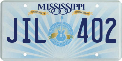 MS license plate JIL402