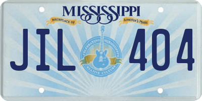 MS license plate JIL404