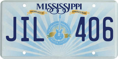 MS license plate JIL406