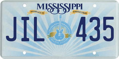 MS license plate JIL435