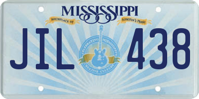 MS license plate JIL438