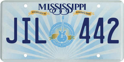 MS license plate JIL442