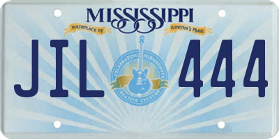 MS license plate JIL444