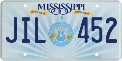 MS license plate JIL452