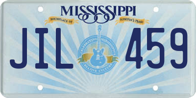 MS license plate JIL459