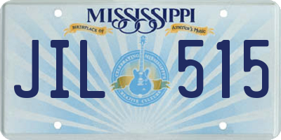 MS license plate JIL515