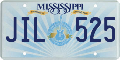 MS license plate JIL525