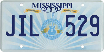 MS license plate JIL529